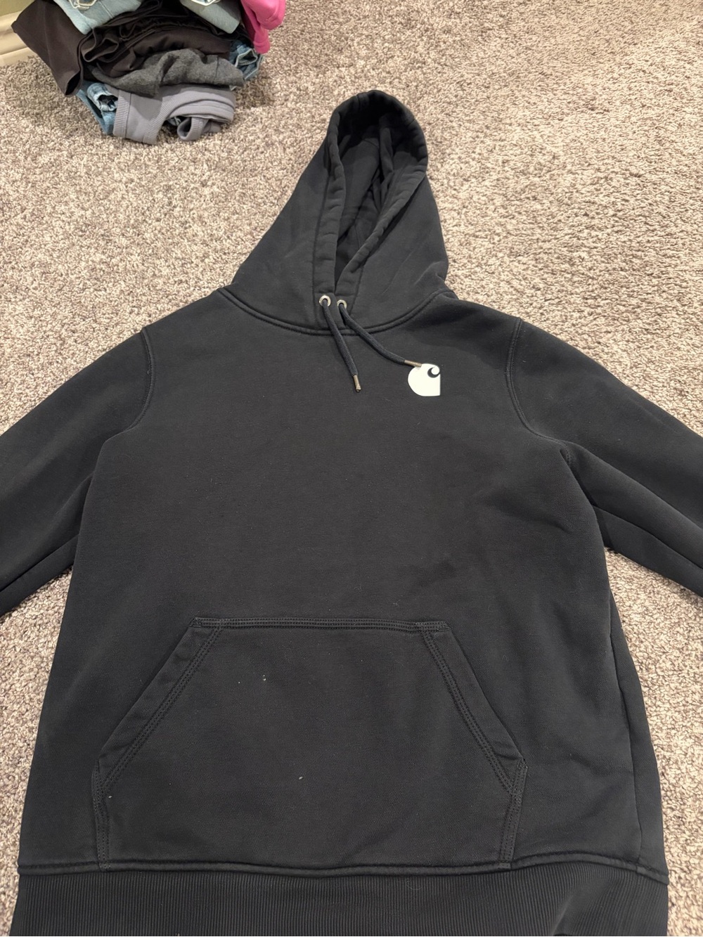 Black Hooded Carhartt Sweatshirt